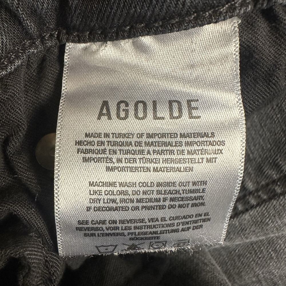 Agolde Women's Kye Black jeans Size 32 Organic cotton Modern Luxury Denim - Picture 13 of 15